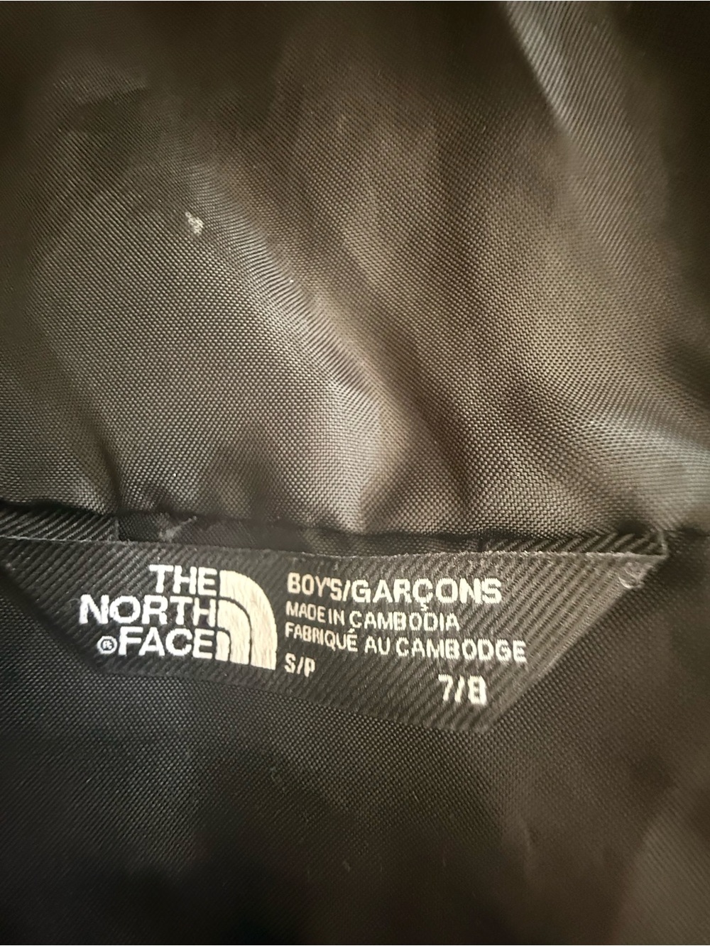 The North Face Kids Zipline Waterproof Rain Jacket Size Small 7/8 Black - Picture 5 of 7